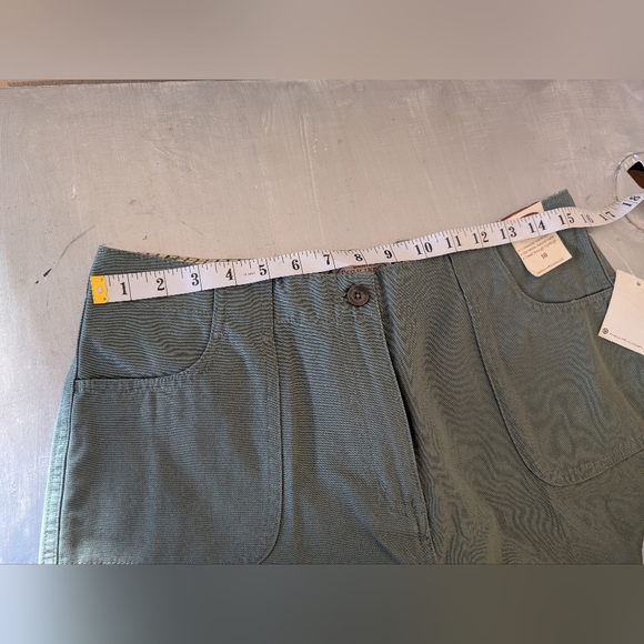 NWT Northern Reelections 100% Cotton Town Pants Leaf/ green Straight leg Sz 10 - Picture 8 of 15